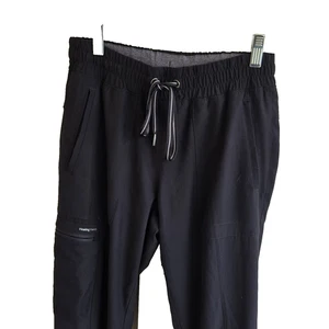 Healing Hands Aspen Black Jogger Style Scrub Pants XS Gummizug mit Kordelzug - Bild 1 von 14
