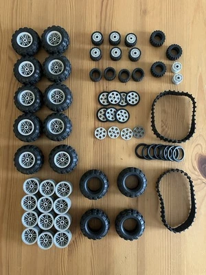 Lego Neumáticos de Goma Ruedas Llantas Técnicas Lote a Granel Piezas Foto 1 de 3