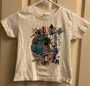 Vintage 90s Tasmanian Devil Looney Tunes Devil Gone Wild Rip It Up Shirt Boys 7 - Picture 1 of 6