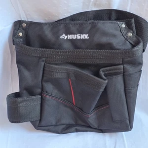 Husky Werkzeug Gürteltasche mit verstellbarem Riemen strapazierfähig schwarz Nylon Allzwecktasche - Bild 1 von 8