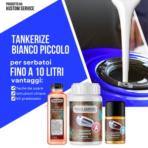 KIT Ripara Serbatoio Moto Proteggi Trattamento Ruggine protezione Piccolo Bianco - Imagen 1 de 4