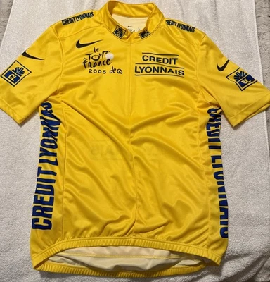 Camiseta deportiva NIKE DRI FIT grande Tour de Francia amarilla Maillot Jaune bicicleta ciclismo Foto 1 de 3