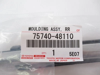 Genuine OEM Toyota 75740-48110 Driver LH Rear Door Belt Molding 2021-2024 Venza - Image 1 of 4