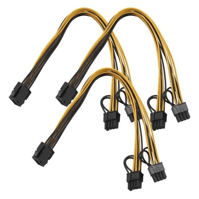 8 Pack 8 Pin Pcie Splitter auf  8 Pin (6+2) Grafik Karten Pcie  Adapter7217 - Bild 1 von 4