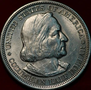 Uncirculated 1893 Columbian Expo Silver Commemorative Half Dollar - Picture 1 of 2