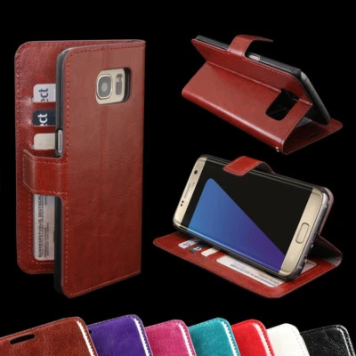 Negocios Cartera Book Flip Funda Ranuras para Tarjetas para Samsung Galaxy S7/S7 - Imagen 1 de 4