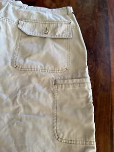 Pantalones Cortos Carga Dockers Para Hombre Talla 38 Crema Bolsillos Grandes Cierre con Cremallera Informal Viaje - Imagen 1 de 7