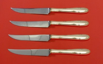 Madeira by Towle Sterling Silver Steak Knife Set 4pc HHWS  Custom Made 8 1/2" - Image 1 of 2