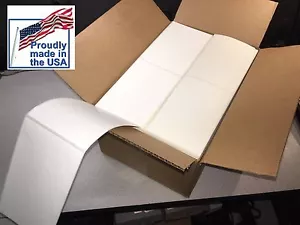 4" x 6" Thermo Versand Fächerfaltung 4000 Etiketten Zebra Drucker Hergestellt in den USA - Bild 1 von 5