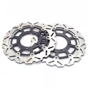 Rotores de disco de freno delanteros aptos para Suzuki GSXR600/750 2008-2021 GSX-R1000 2009-2016 - Imagen 1 de 5