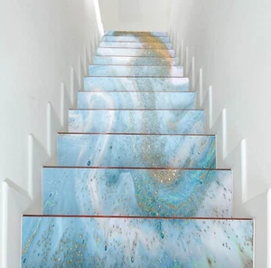3D Dream Blue I76 Stair Risers Decoration Photo Mural Vinyl Decal Wallpaper Erin - Picture 1 of 6