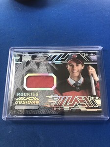 2019-20 Spx Jack Hughes Rc Black Obsidian Jersey