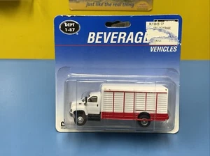 Boley H.O. Scale GMC   White and Red Beverage Truck Diecast Trucks - Picture 1 of 5