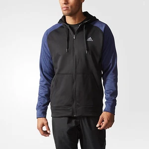 New Authentic Men's adidas Tech Fleece Full Zip Hoodie Jacket Black Large XL - Picture 1 of 5