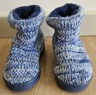 Kids Baby Boys Blue Knit Toddler Slippers Soft Shoes Size 5