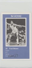 1983-84 Coca-Cola Georgetown Hoyas Kids & Cops Police Fred Brown