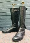Paul Smith Knee High Boots - Black Leather - BIKER STYLE - Eu 40 / UK 7 Stunning