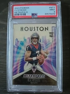 2023 Panini Phoenix Metropolis CJ Stroud Houston Texans RC Rookie PSA 9 SSP RARE - Picture 1 of 2