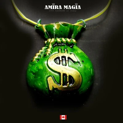 Talismán Amuleto Atracción Fortuna Dinero Riqueza Suerte Dije Joya Dólares Símbolo Foto 1 de 4