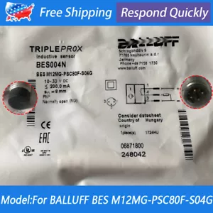 For Balluff BES BES004N M12MG-PSC80F-S04G M12 3Pin NO Proximity Sensor Switch US - Picture 1 of 7