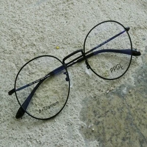 PPGL Montura Redonda Gafas Anteojos Para Hombre 50mm Beta Titanio Mate Negro Coreano - Imagen 1 de 18