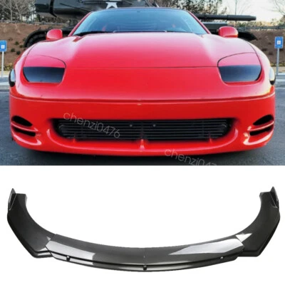Front Bumper Lip Splitter Spoile For Mitsubishi 3000GT 1991-1999 Carbon Fiber Foto 1 de 4