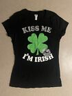 RANSOM KISS ME IM IRISH T-SHIRT PAILLETTES TAILLE XL