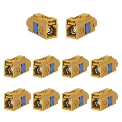 10X Fakra K Curry Female Connector Crimp for RG174 RG316 Cable for Car Sirius XM - Image 1 of 4