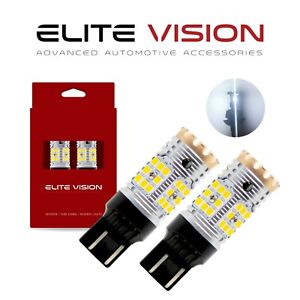 7443 LED Turn Signal Switchback White DRL Parking Light Bulbs Anti Hyper Flash