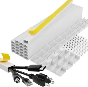 PVC Kabelkanal Kabelleiste 20 Stk a 40 cm (2,5 x 1,5 cm) insgesamt 8 Meter - Bild 1 von 4
