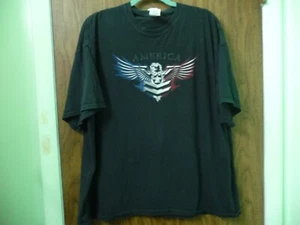 AMERICAN GILDAN BLACK T SHIRT SHORT SLEEVES - Picture 1 of 3