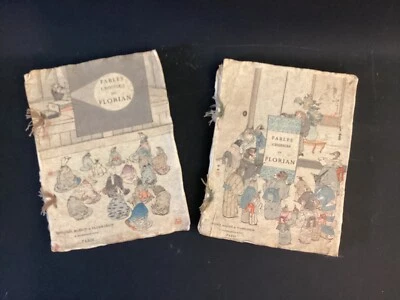 Fables choisies de Florian - Barboutau - estampes japonaises - 2 volumes - 1895 - Photo 1/4
