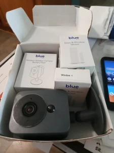 6 Pc New Blue by ADT Indoor Camera Home Surveillance Gray SCH2R0-29 GR NIB - Picture 1 of 7