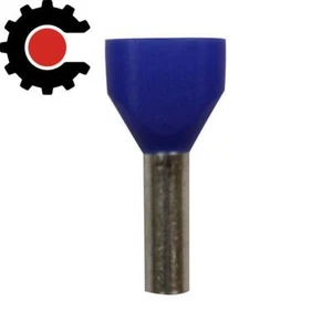 Eclipse Tools Pro'sKit Twin Blue Wire Ferrules, 2x14 AWG x 18mm, 500 pcs - Picture 1 of 2