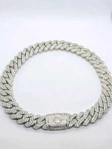 Cernucci Iced Herren 20mm Kette, Baguette Krappen Gliederkette Zirkonia - TOP - Bild 1 von 10