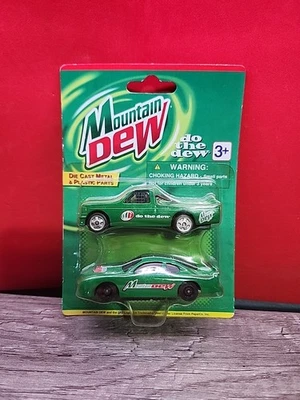 MOUNTAIN DEW Truck & CAR-1990'S GOLDEN WHEEL 1:64 SCALE DIECAST VEHICLES - Image 1 of 4