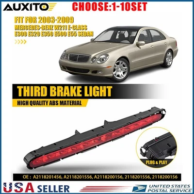 Tercera luz de freno LED para Mercedes Benz W211 Clase E 2003-09 E300 E350 E55 1-10X Foto 1 de 4