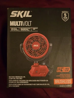 Skil - 12/20V Multi Voltios Sin escobillas 4 pulgadas Ventilador de abrazadera, solo herramienta - rojo Foto 1 de 4