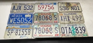 Oldtimer Kfz Nummernschild Konvolut 9 Roadkill Konvolut ~ Man Cave/Basteln - Bild 1 von 1