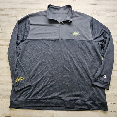 South Dakota State Jackrabbits Gray SDSU 1/4 Zip Lightweight Jacket - Champion - Image 1 of 4