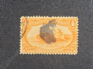 1898 U.S. 4 cent Trans-Mississippi - Scott #287 - Solid Used stk#MN5 - Picture 1 of 4