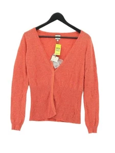 Noa Noa Women's Cardigan S Orange 100% Wool V-Neck Cardigan - Picture 1 of 5