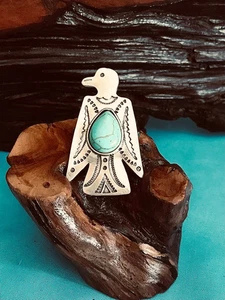 Tobogán de bufanda nativa | Símbolos tribales Thunderbird | | Navajo | Regalos para él | Na - Imagen 1 de 4