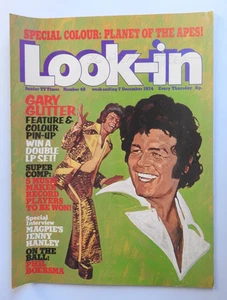 Look-in Magazine #48 - 7th Dec 1974 - Planet of the Apes Jenny Hanley Glitter + - Picture 1 of 3