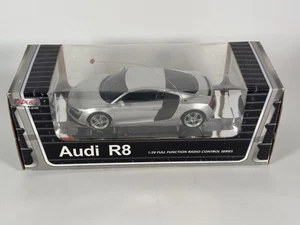 *RARE* New MJX R/C Technic Audi R8 1:20 Scale Silver & Black Radio Control Car - Picture 1 of 7