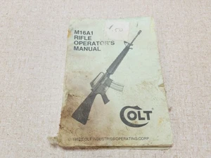 Manuale d'epoca M16A1 Fucile Operatore Manuale Guida 1982 Esercito Colt 1982 - Foto 1 di 5
