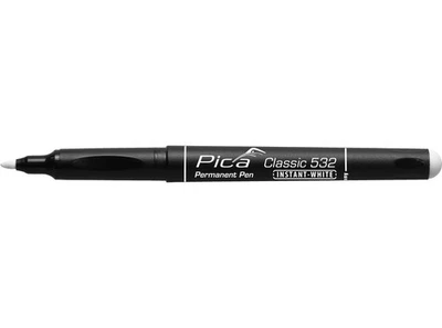 Pica Permanent Pen INSTANT WHITE 1-2mm Weiß Permanentmarker Marker Baumarker NEU
