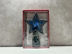 NFL Detroit Lions Art Glass Tree Topper - Picture 1 of 4