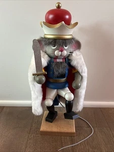 Christian Ulbricht - Cascanueces Rey Ratón 14" (Holzkunst) Hecho en Alemania - Imagen 1 de 6