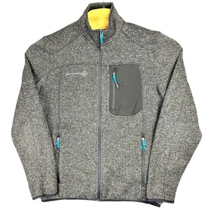 Chaqueta polar Free Country para hombre M gris carcasa suave bolsillos delanteros cremallera completa - Imagen 1 de 14